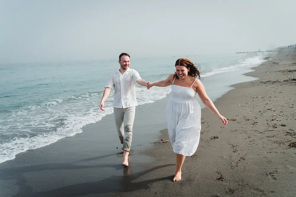 Secret engagement on the beach